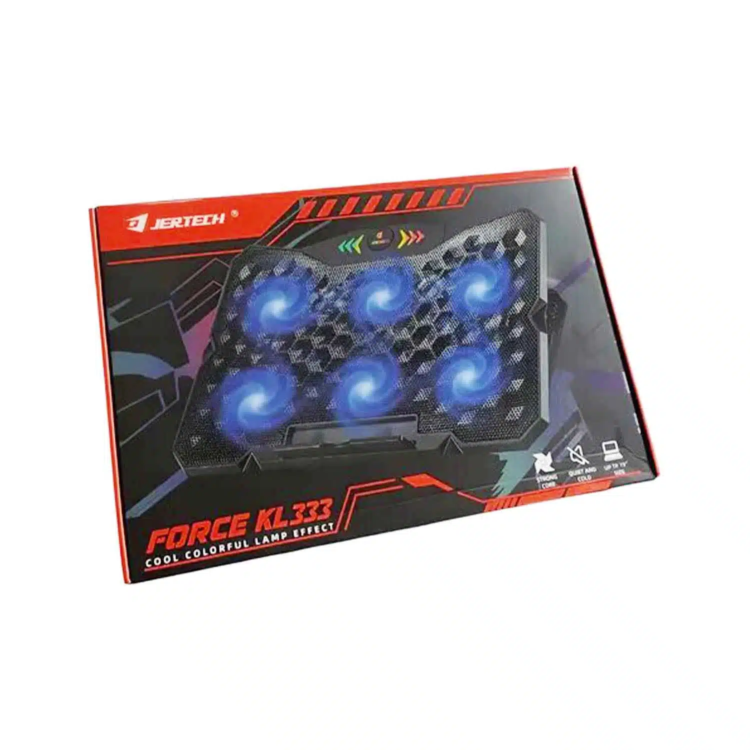 JERTECH KL333 COOLING PAD 6 FAN 1 Jertech KL333 Cooling Pad with RGB Lighting
