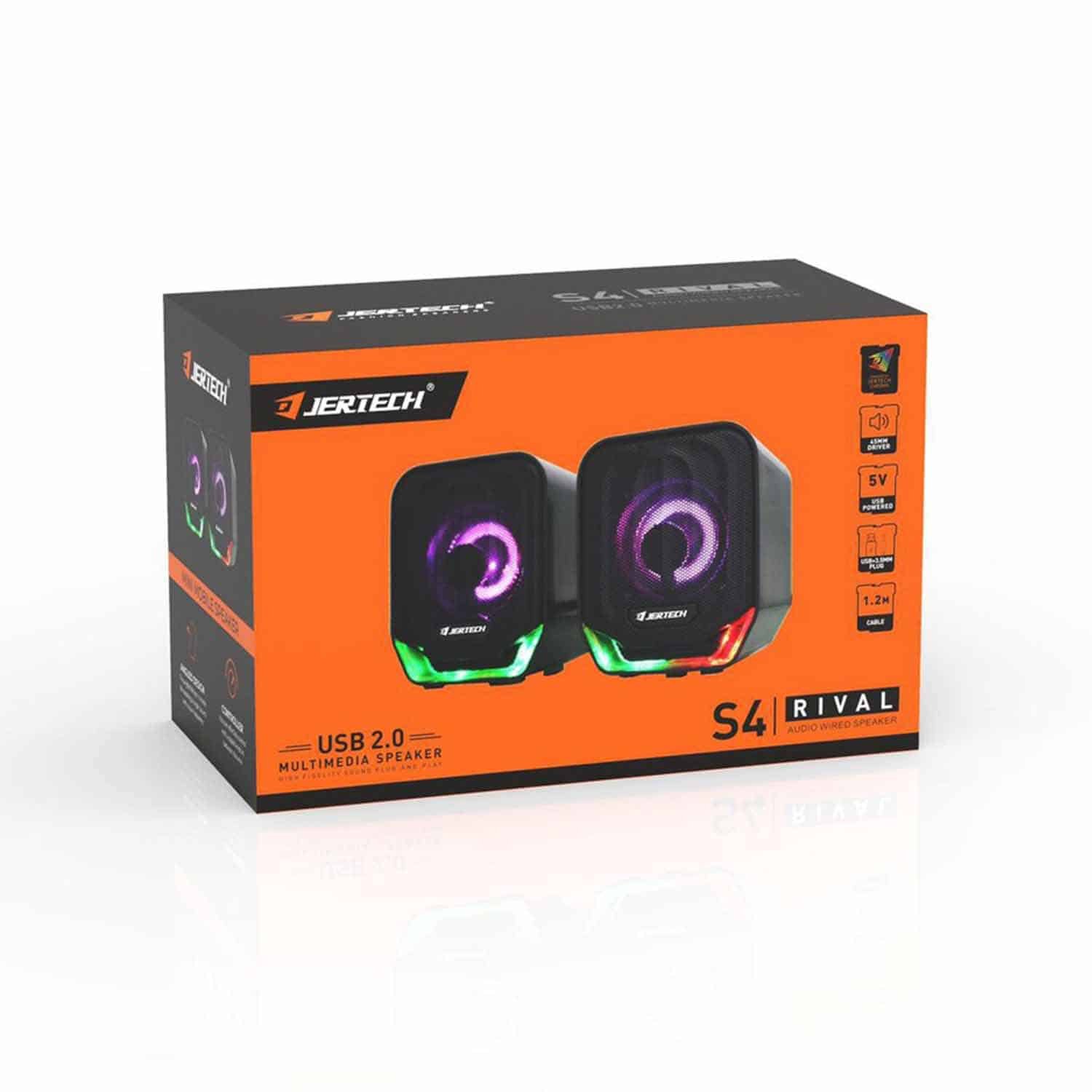 JERTECH S4 RIVAL SPEAKER Jertech S4 Rival Speaker with RGB Lighting