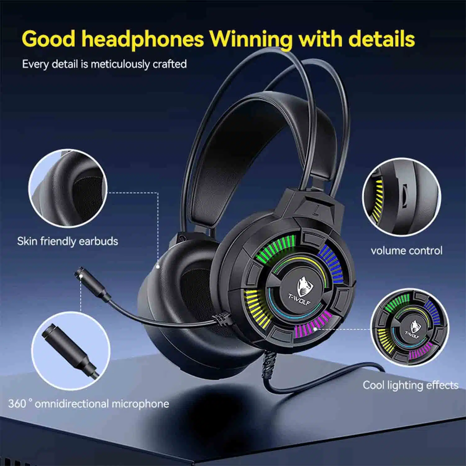 TWOLF H140 Headphone with Mic