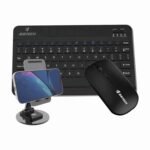 Jertech CT3-01 Mini Wireless Combo Keyboard Mouse Phone Stand
