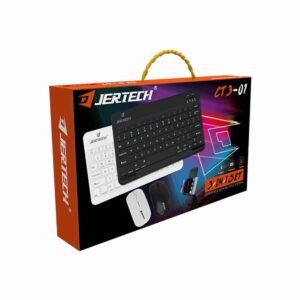 Jertech CT3-01 Mini Wireless Combo Keyboard Mouse Phone Stand