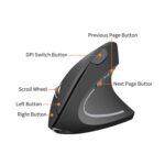 Jertech JR322 Vertical Mouse – Rechargeable Wireless Ergonomic Mouse