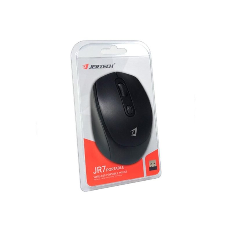 Jertech JR7 Wireless Mouse – Silent Portable Mouse with USB Receiver