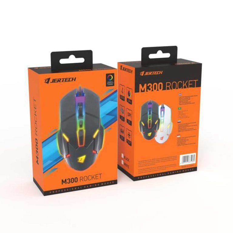 Jertech M300 Rocket Mouse – Wired RGB Gaming Mouse