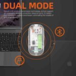 Jertech WB130 Canary Wireless Mouse – Transparent Rechargeable Mouse