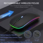 Rechargeable Wireless Mouse – 2.4G Bluetooth Dual Mode