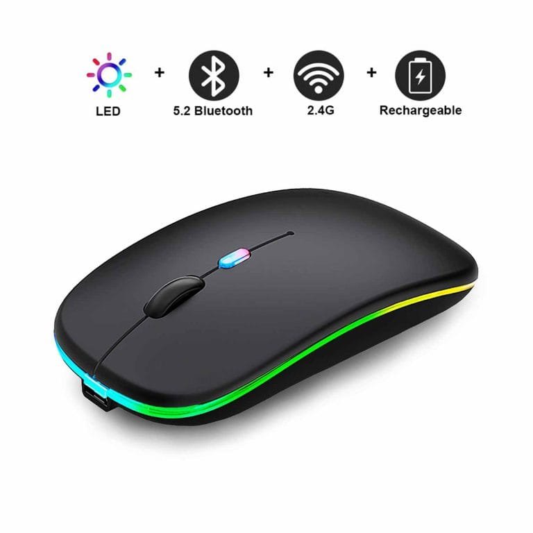 Rechargeable Wireless Mouse – 2.4G Bluetooth Dual Mode