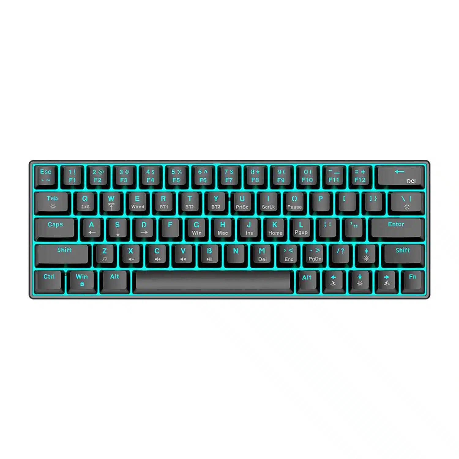 T-Wolf T30 Mechanical Keyboard Blue Switch Tri-Mode