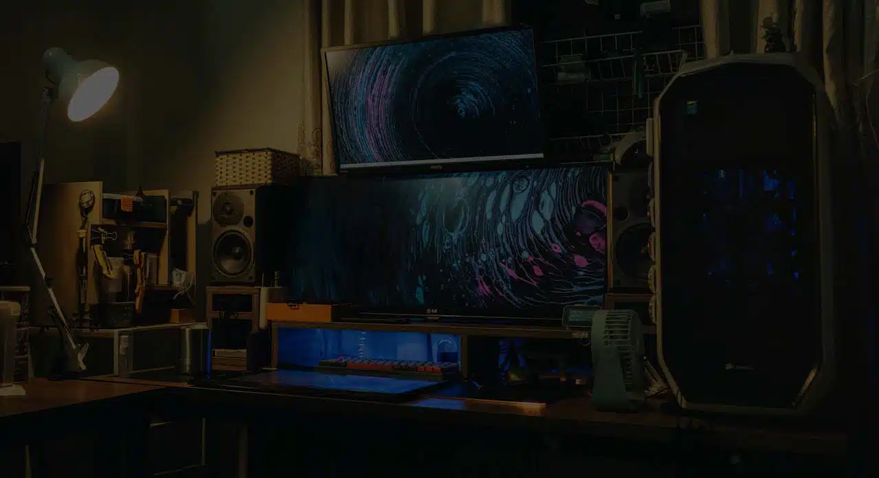 gaming setup background for titles