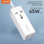 LDNIO SC1418 Desktop Power Strip 65W with USB-C and USB-A PD QC3.0 Fast Charging